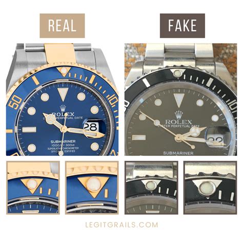 how to spot a fake rolex submariner blue|how to identify rolex watches.